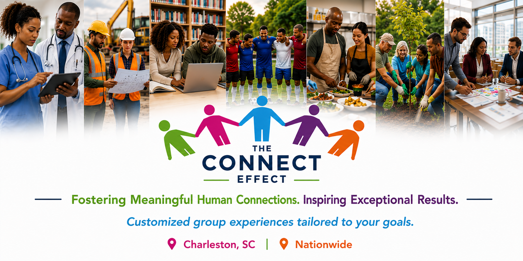 The Connect Effect — fostering meaningful human connections across healthcare, construction, education, sports, hospitality, and corporate teams, in Charleston, SC and nationwide.